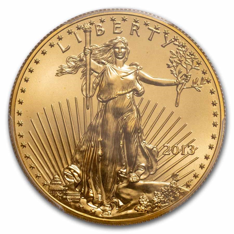 2013 1 oz American Gold Eagle MS-70 PCGS